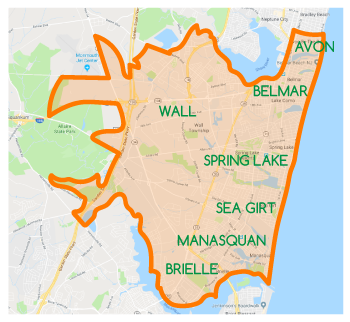 Service area for PooplessPAWS